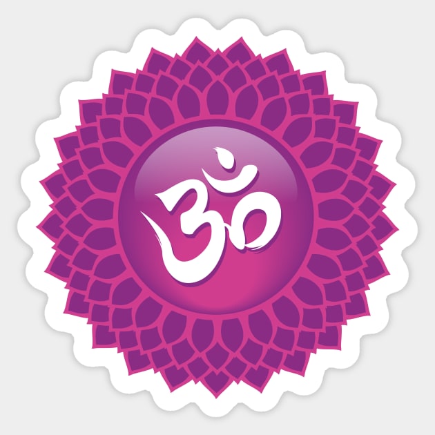 Crown: Sahasrara Chakra Symbol Sticker by Serena King